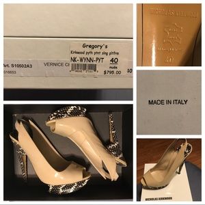 Nicholas Kirkwood python platform shoes
